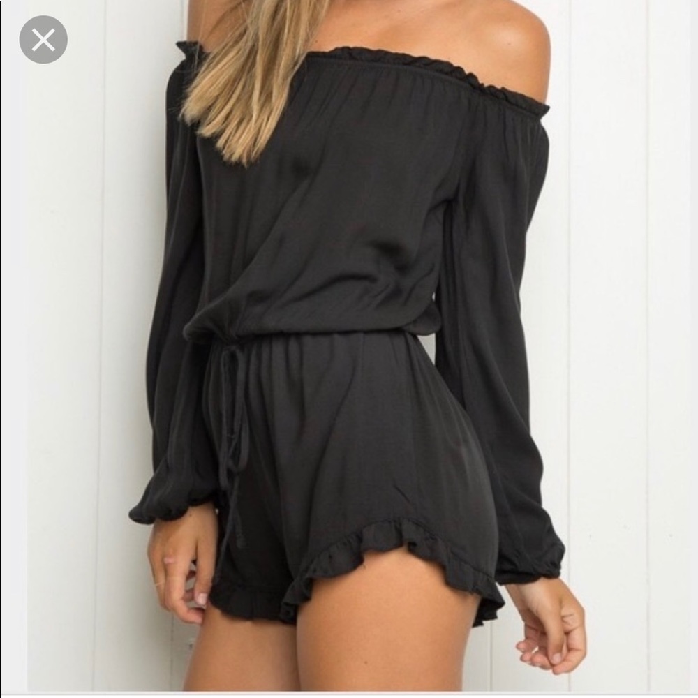 Off the shoulder brandy Melville romper